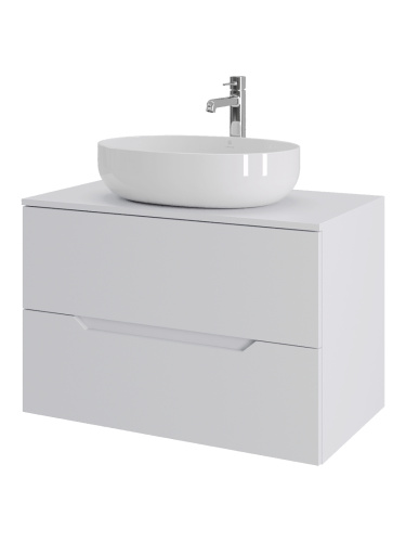 Тумба с раковиной Orange Line Li-80TuwMDF+B05-520W 81х46х68 - фото 2