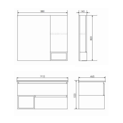 Тумба с раковиной Comforty Турин 00-00014644CF 91х47х50 подвесная цвет дуб белый - фото 2