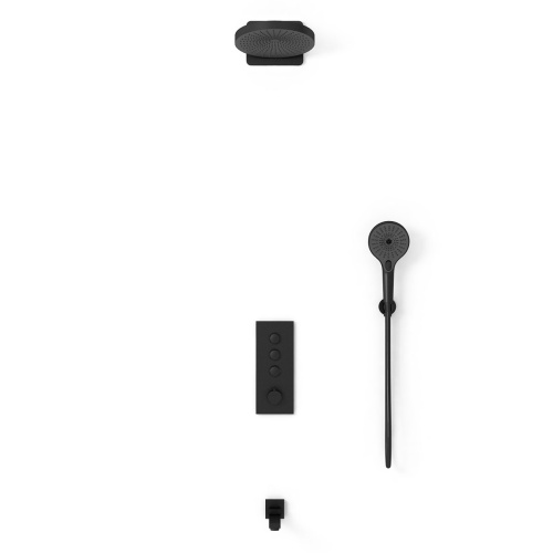 Душевая система Vincea VSFW-433TI1MB встраиваемая в стену с термостатом - фото 2