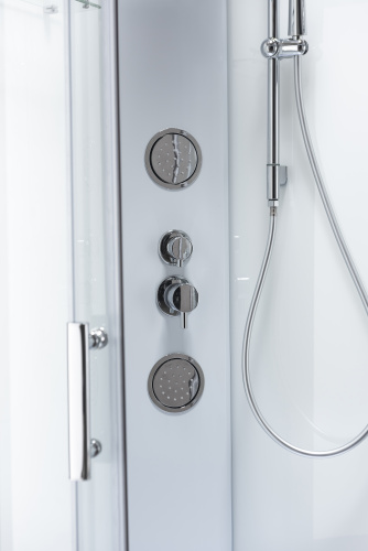 Душевая кабина Taliente TA-100CW 100х100 четверть круга без крыши ориентация универсальная - фото 5