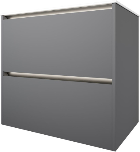 Тумба под раковину Allen Brau Activity 1.34011.PGM 70х46х65 подвесная цвет зеленый/платина - фото 2