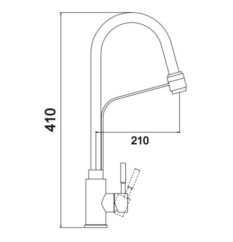 Смеситель для кухни Fmark FS26829-12 на мойку сатин - фото 2