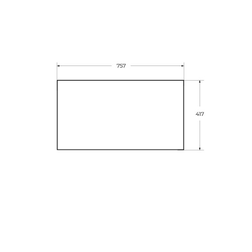 Вставка в дно металлического каркаса под раковину Cezares CADRO CADRO-80-MENS-BIANCO - фото 2