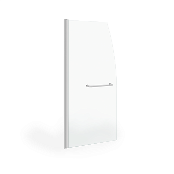 Душевая шторка на ванну Taliente TA-7515CP 75х150 стекло прозрачное профиль хром глянцевый ориентация универсальная