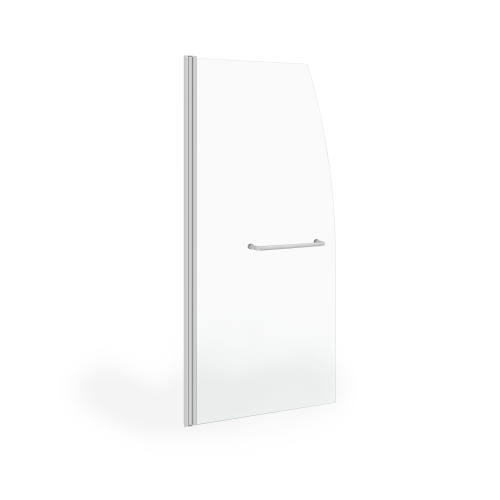 Душевая шторка на ванну Taliente TA-7515CP 75х150 стекло прозрачное профиль хром глянцевый ориентация универсальная