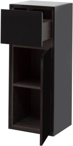 Шкаф-пенал Aquanet Милан 00306376 35х33х90 подвесной цвет черный - фото 2