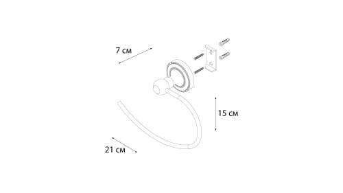 Полотенцедержатель Fixsen Style FX-41111 - фото 3