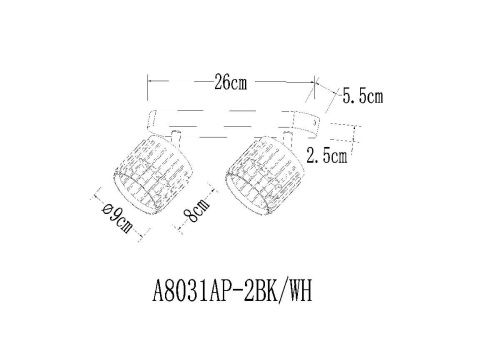 Спот Arte Lamp Atria (Атриа) A8031PL-2WH - фото 2
