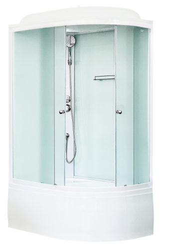 Душевая кабина Royal Bath BK RB8120BK5-WC-L 120х80 асимметричная с крышей ориентация левая