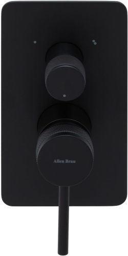 Смеситель для ванны с душем Allen Brau Priority 5.31A11-31 встраиваемый в стену черный - фото 3