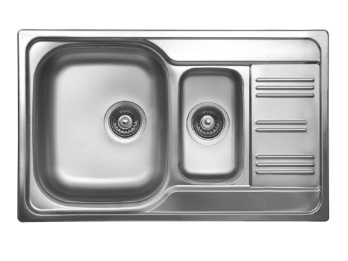 Кухонная мойка Ukinox Гранд GRP800.500 15GT8K -O 50х80 цвет хром поверхность полированная - фото 2