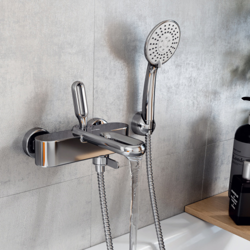 Смеситель для ванны WasserKRAFT Kammel 1800 1801 настенный хром - фото 2