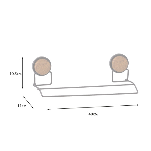 Полотенцедержатель Fixsen Magic wood FX-46002 - фото 4