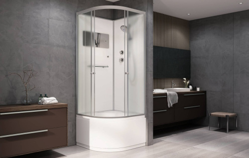 Душевая кабина AvaCan D511 110х110 четверть круга без крыши ориентация универсальная - фото 2