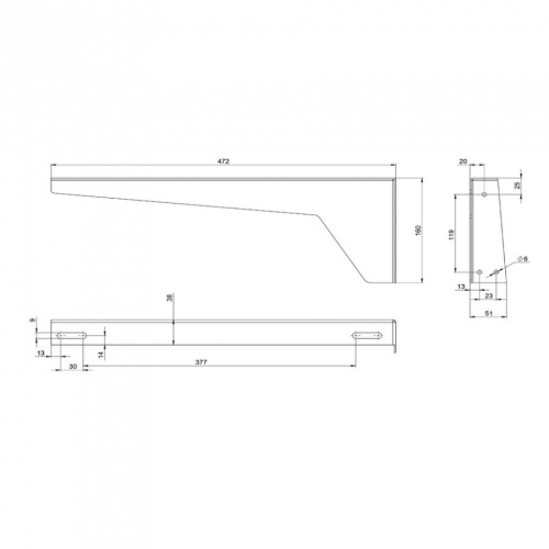 Кронштейн для раковины Teymi Helmi 1197899 - фото 5