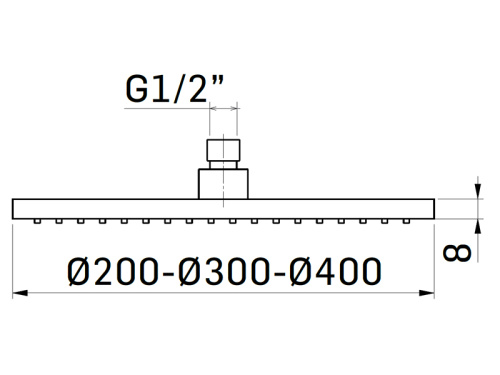 Верхний душ Mamoli Sadler 838S001 хром - фото 2