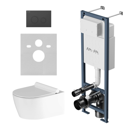 Комплект унитаз с инсталляцией Am.Pm Jupiter IS110138.DX77C1700 - фото 2