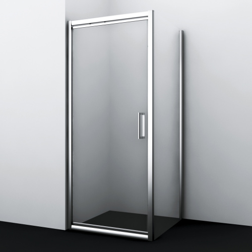 Душевой уголок Wasserkraft 27I20 90х80 стекло прозрачное профиль хром глянцевый без поддона - фото 3