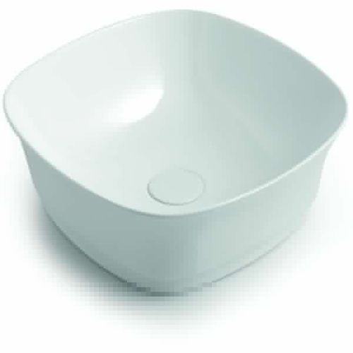 Раковина керамическая White Ceramic Idea W1000705 40х40 накладная цвет черный