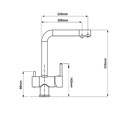 Смеситель для кухни BOCH MANN LAURA GR BM10425 на мойку серый - фото 3