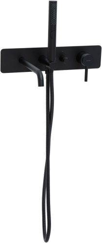 Смеситель для ванны с душем Allen Brau Priority 5.31A05-31 встраиваемый в стену черный - фото 3