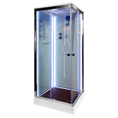 Душевая кабина AvaCan K401SLED 100х100 квадратная с крышей ориентация универсальная - фото 3