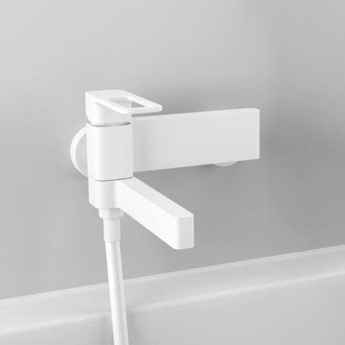 Смеситель для ванны и душа IDDIS Slide SLIWT00i02WA настенный белый матовый - фото 3