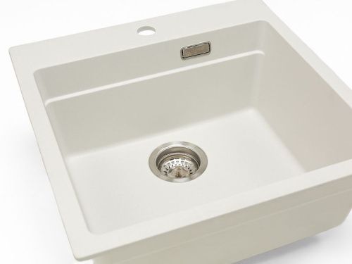 Кухонная мойка Grandex Aqua 500401 51х51 цвет белый поверхность матовая - фото 5