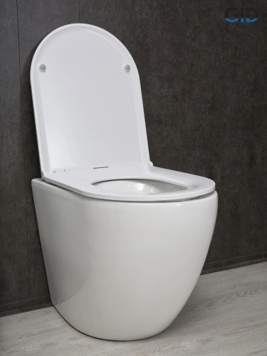 Унитаз приставной Gid Convexo 62213Y белый с сиденьем микролифт безободковый душевой смыв - фото 5