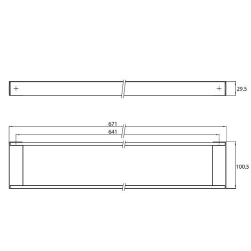 Рейлинговая система для аксессуаров Emco Liaison 1866 001 67 - фото 2