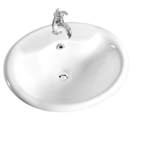 Раковина керамическая Art&Max AM6300 57х47 полувстраиваемая цвет белый