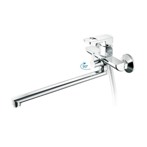 Cмеситель для ванны и душа Haiba HB22176 настенный хром - фото 2