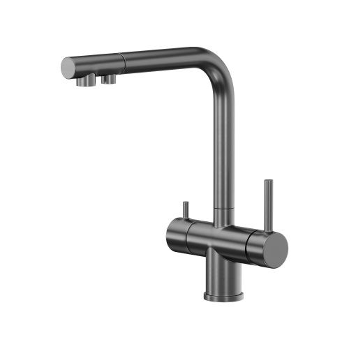 Смеситель для кухни Reflexion Lago RX9903BL на мойку черный - фото 2