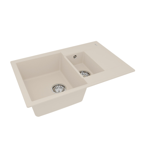 Кухонная мойка LeMark Ramza 760 9910042 76х50 цвет бежевый поверхность матовая - фото 2