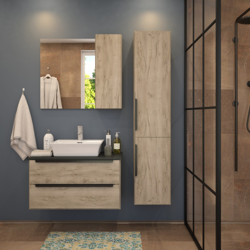 Раковина из сантехнического фарфора Teymi Aina T50002 49х41 накладная цвет белый 1 отверстие под смеситель - фото 5