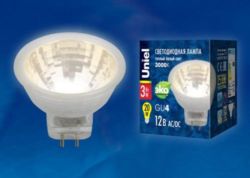 Лампа светодиодная Uniel LED-GX53 LED-GX53-8W/WW/GX53/FR PLZ01WH - фото 2