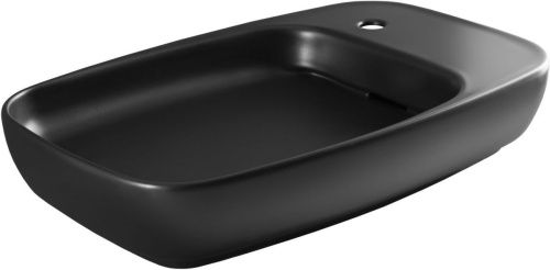 Раковина керамическая Allen Brau Liberty 4.32012.31 70х40 накладная цвет черный 1 отверстие под смеситель - фото 4