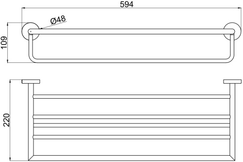 Полка в ванную комнату Allen Brau Priority 6.31014-00 - фото 3