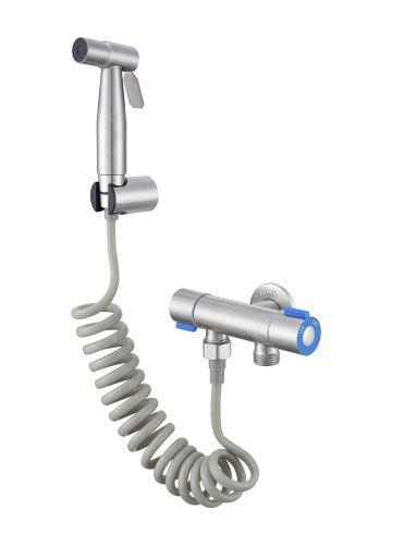 Гигиенический душ со смесителем Fmark FS-FXQ01L сатин - фото 2