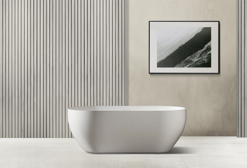 Ванна из искусственного камня Abber Stein AS9613-1.7 170х75 отдельностоящая овальная с ножками - фото 2