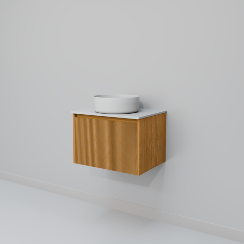 Тумба с раковиной Art Decco Elizabeth (Элизабет) AEL06W11S300 60x45x40 подвесная цвет белый дуб - фото 5