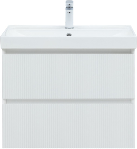 Тумба под раковину Aquanet Альтера 00337155 69х45х52 подвесная цвет белый - фото 3