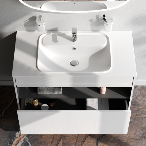 Тумба под раковину Am.Pm Func M8FFUX1001WG 101х49х70 подвесная цвет белый - фото 3