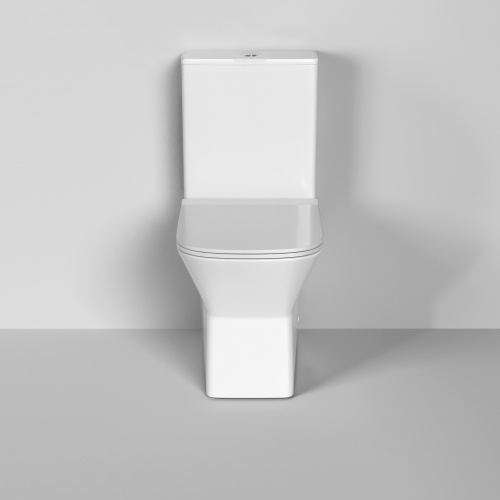 Унитаз напольный с бачком Grossman Cristal GR-4471S белый глянцевый с сиденьем микролифт безободковый каскадный смыв - фото 3