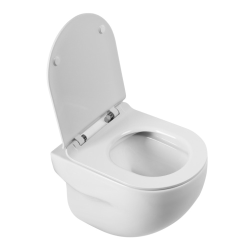 Чаша унитаза подвесная BelBagno ONDA BB066CHR цвет белый без сиденья безободковая каскадный смыв - фото 2