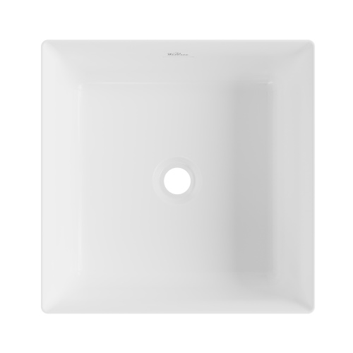 Раковина акриловая Wellsee Pure BY Wellsee 230713000 40х40 напольная цвет черный/белый без отверстий под смеситель - фото 3