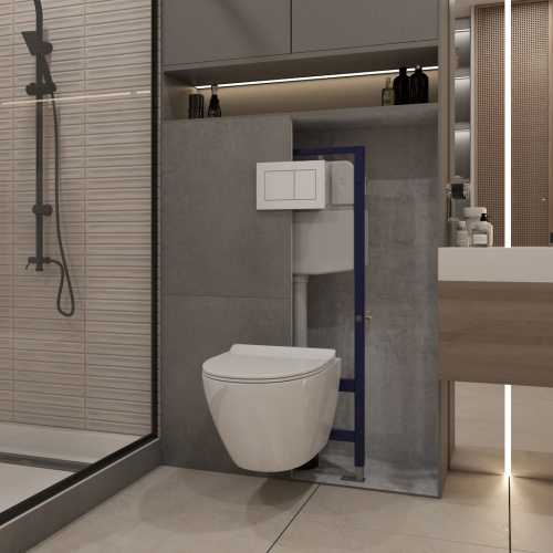 Клавиша смыва механическая Teymi Aina T70020WM цвет белый - фото 3