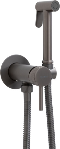 Гигиенический душ со смесителем Allen Brau Priority 5.31A29-MG встраиваемый в стену серый - фото 2