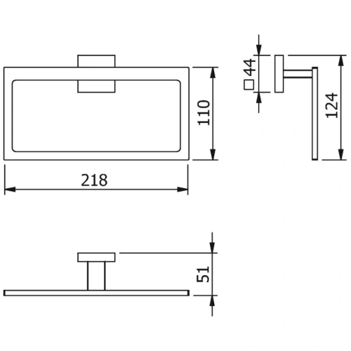 Полотенцедержатель Langberger LEDRO 21838A - фото 3
