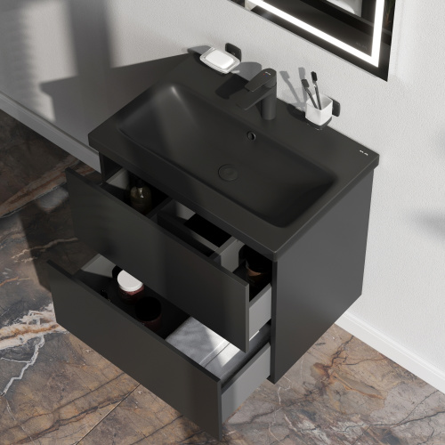 Тумба под раковину Am.Pm Gem M90FHX06022BM 60х41х54 подвесная цвет черный - фото 4